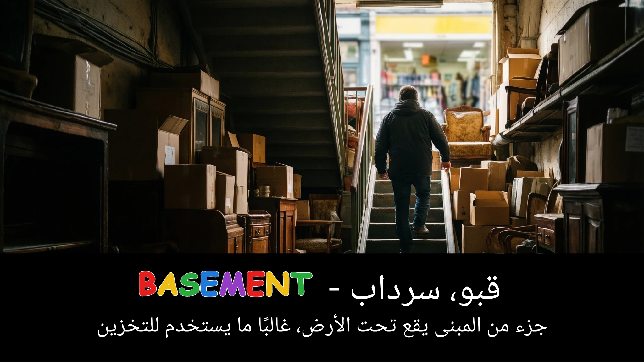 Arabic Illustration for basement